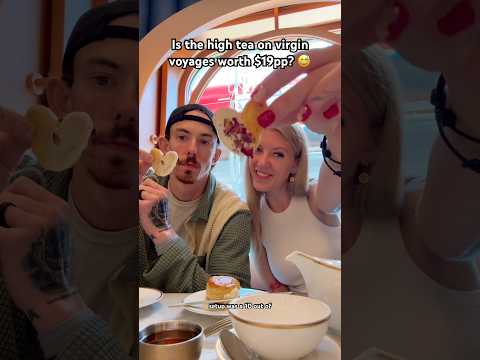 Is virgin voyages high tea worth the price? #virginvoyages #virginvoyagesvlog #hightea #cruise #kj